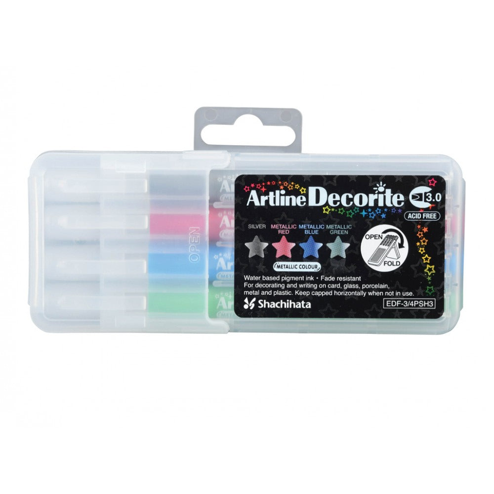 ARTLINE Decorite 3.0mm 4 Col Set 1 Pastel