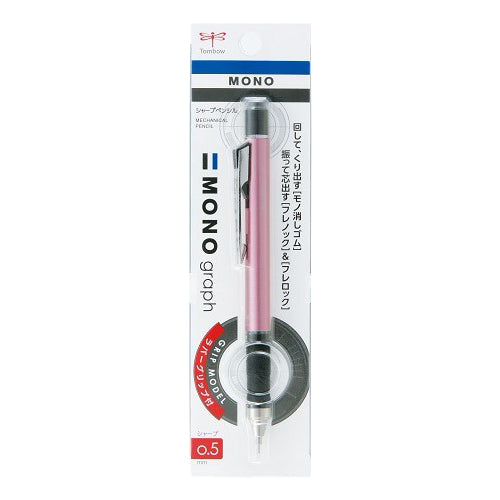 TOMBOW Monograph Grip Mono 0.5mm Mechanical Pencil Light Pink