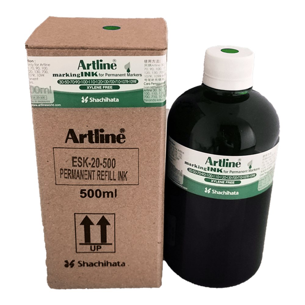 ARTLINE W/Board Ink 500cc-Green
