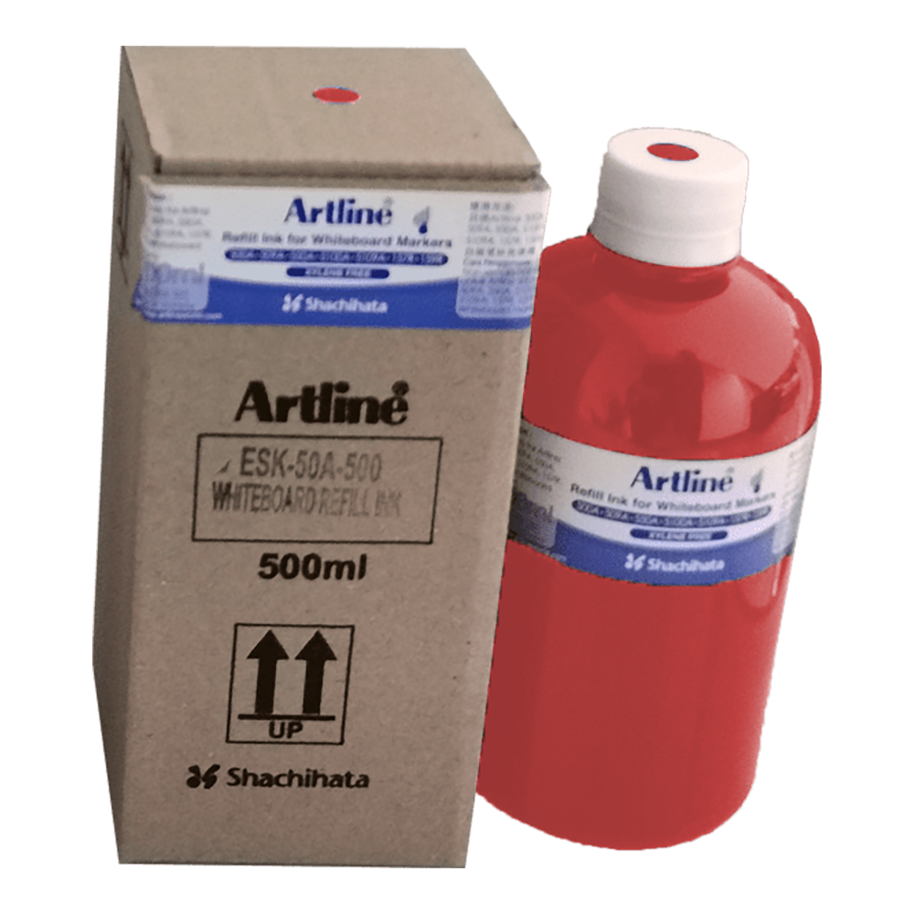 ARTLINE W/Board Ink 500cc-Red