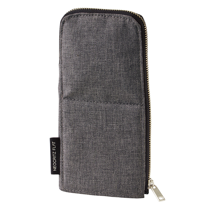 KOKUYO Neo Critz Flat Biz Pen Case Grey Default Title