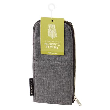 KOKUYO Neo Critz Flat Biz Pen Case Grey Default Title