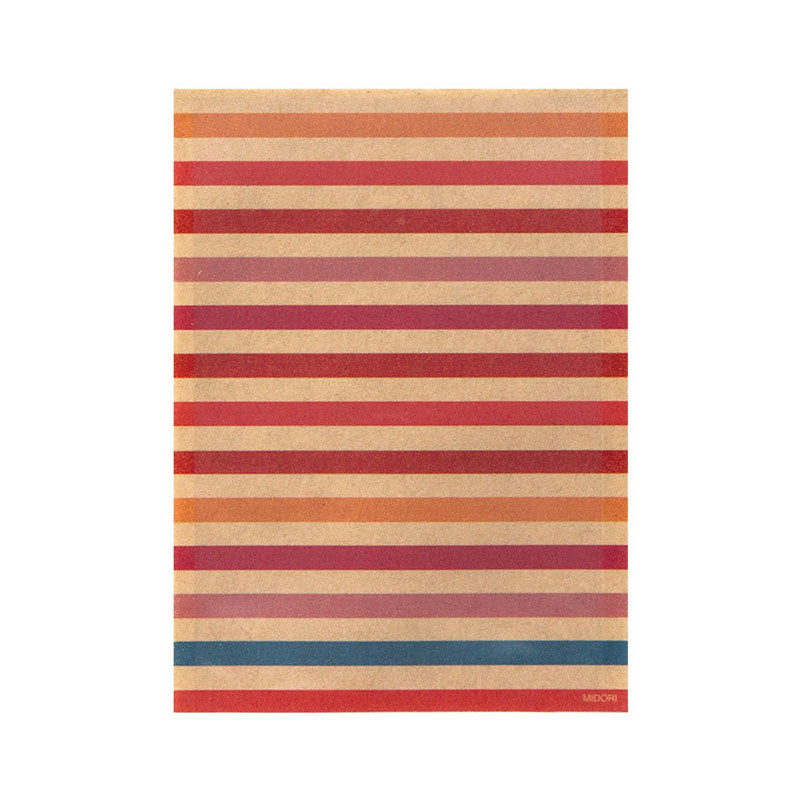 CHOTTO Clear Faced Bag S Kraft Border Red