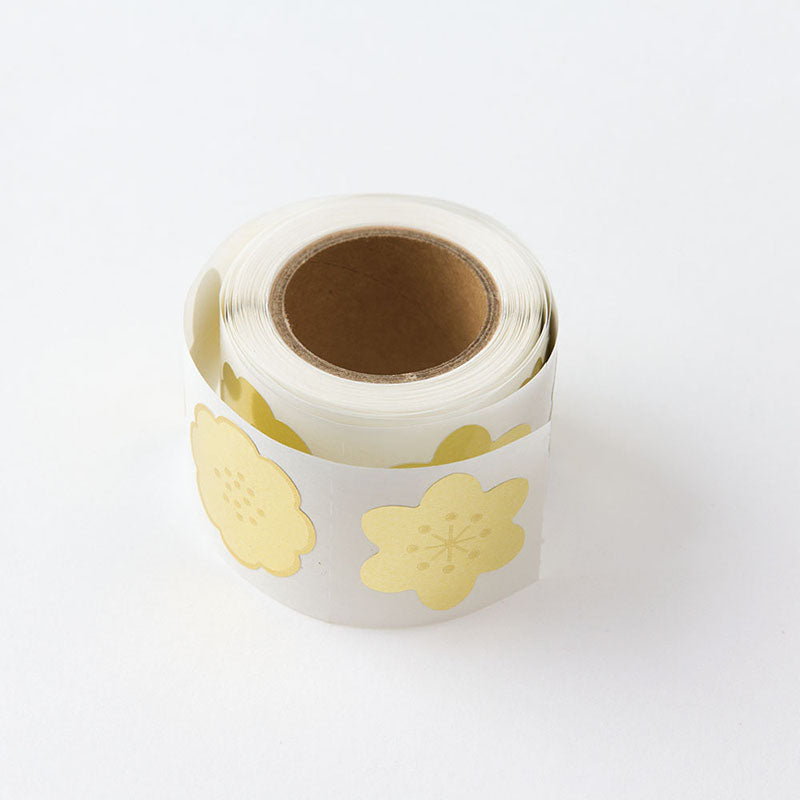 CHOTTO Roll Sticker Flower Gold