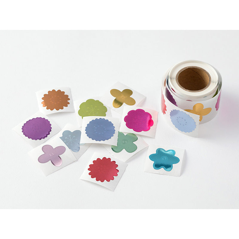 CHOTTO Roll Sticker Flower Metallic