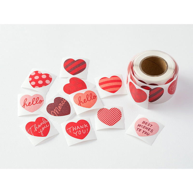 CHOTTO Roll Sticker Red Heart