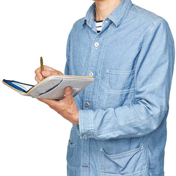 KOKUYO x trystrams Notebook Cover 165x95mm Grey Default Title