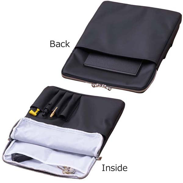 KOKUYO x trystrams Bag in Bag A4 Vertical PU Black Default Title