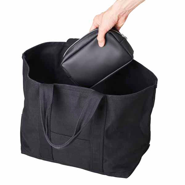 KOKUYO x trystrams Pouch A6 PU Black Default Title