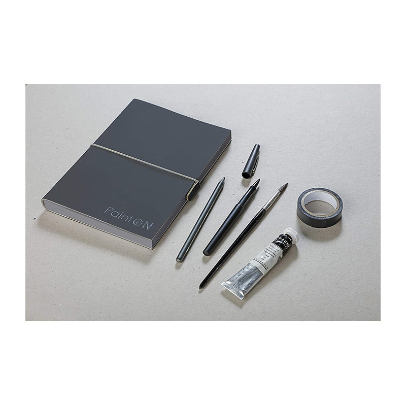 CLAIREFONTAINE Paint ON Sewn Pad A5 250g Grey Default Title