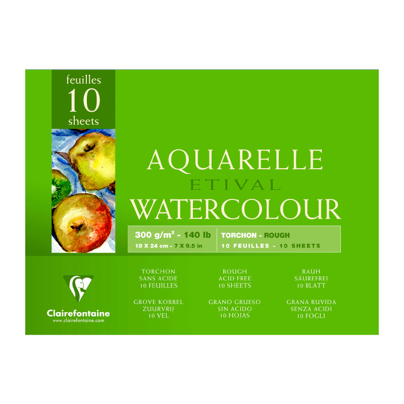 CLAIREFONTAINE Etival Pad Rough 300g 18x24cm 10s Default Title