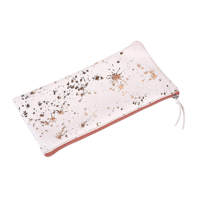 CLAIREFONTAINE Cosmicuir Suede Leather Pencil Case Flt Copper Default Title