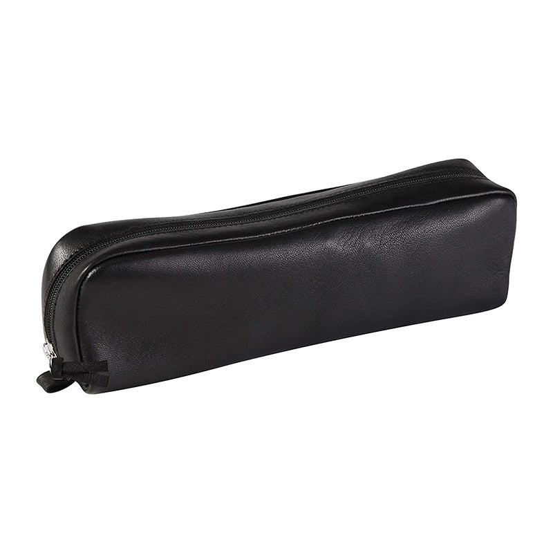 CLAIREFONTAINE Black Leather Pencil Case Rectangular Default Title
