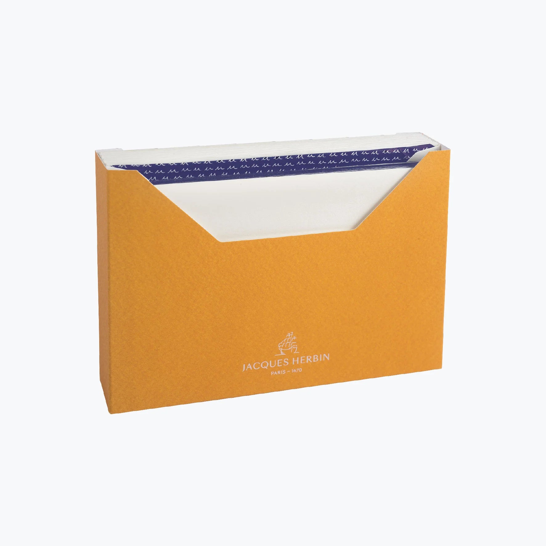 JACQUES HERBIN 15Cards&Env 114x162mm Blue Lining