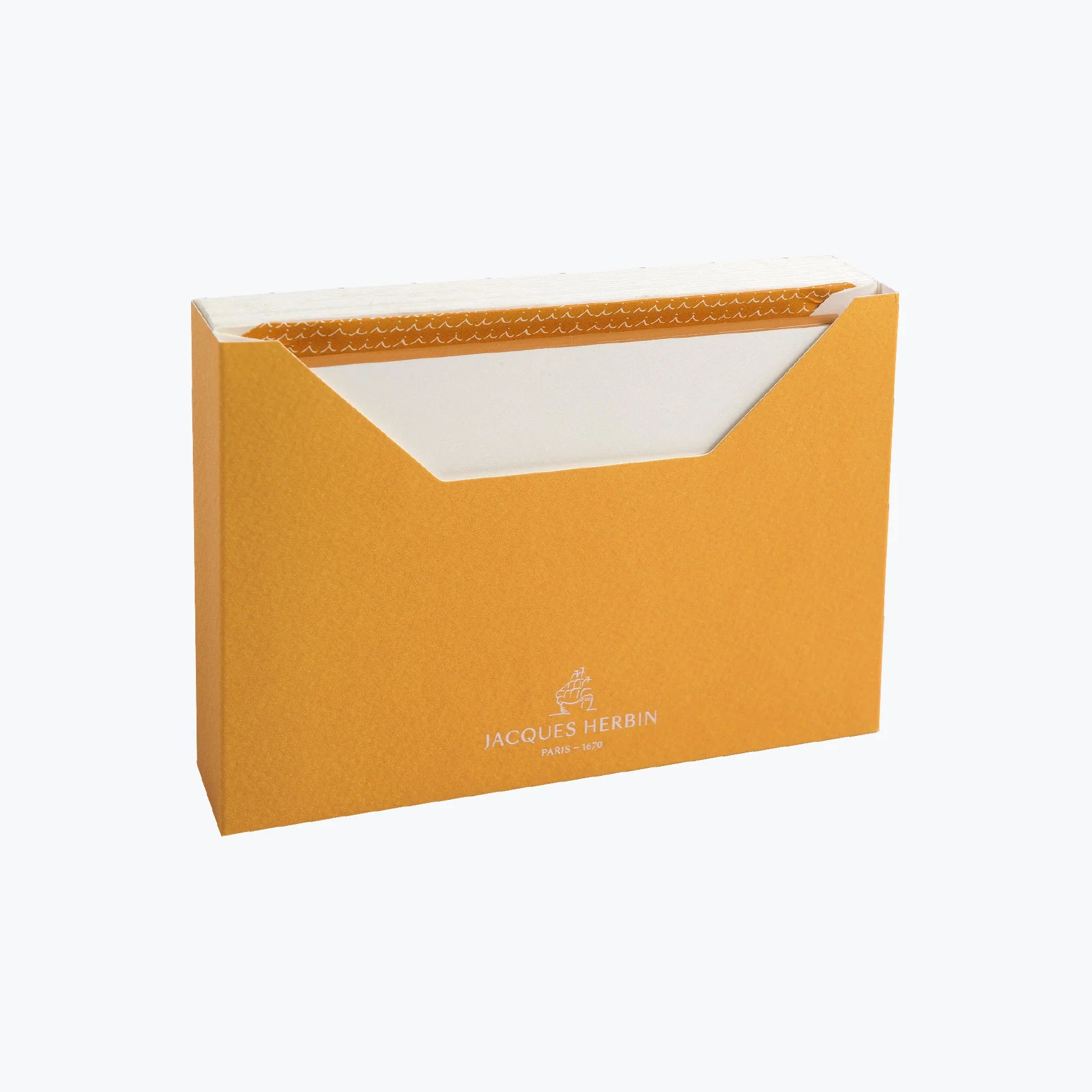 JACQUES HERBIN 15 Cards & Envelopes 114x162mm Amber Lining