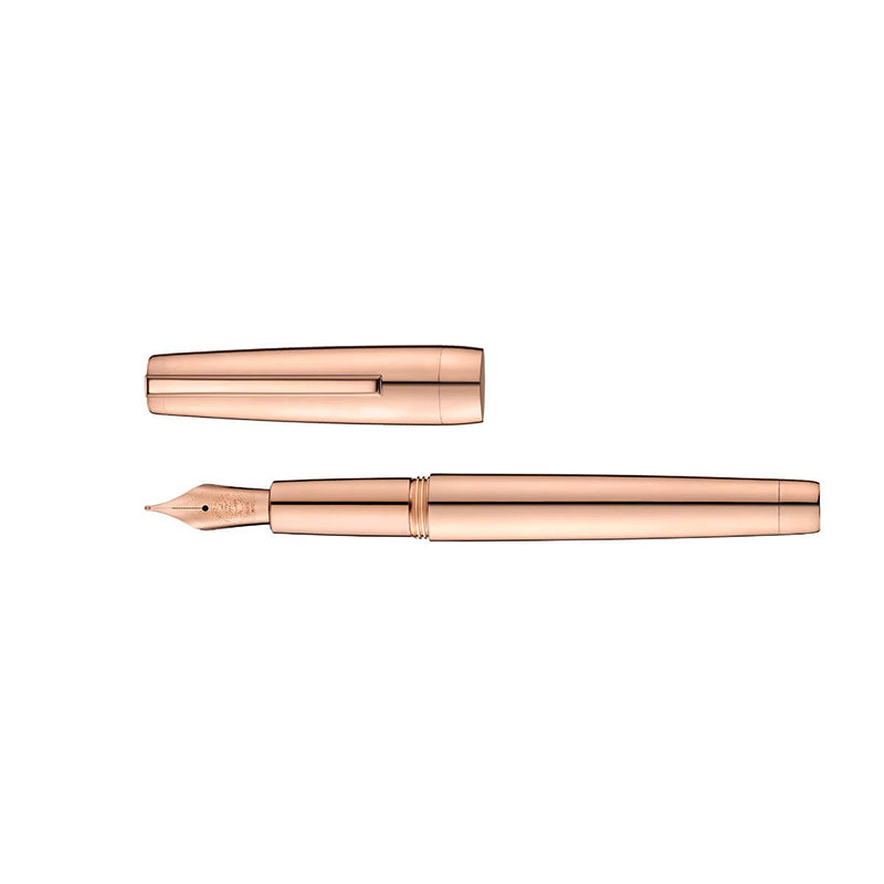 JACQUES HERBIN Clipper Pink Gold Titanium Nib Fountain Pen-Extra Fine