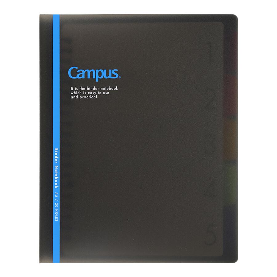 KOKUYO Campus Binder Notebook A5 40s Dark Grey/Blue Default Title