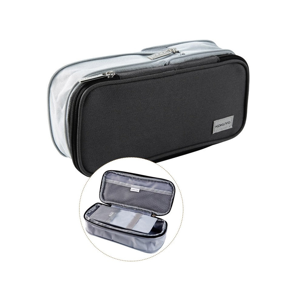 KOKUYO Novita-R Pen Case 210x93x27mm Dark Grey Default Title