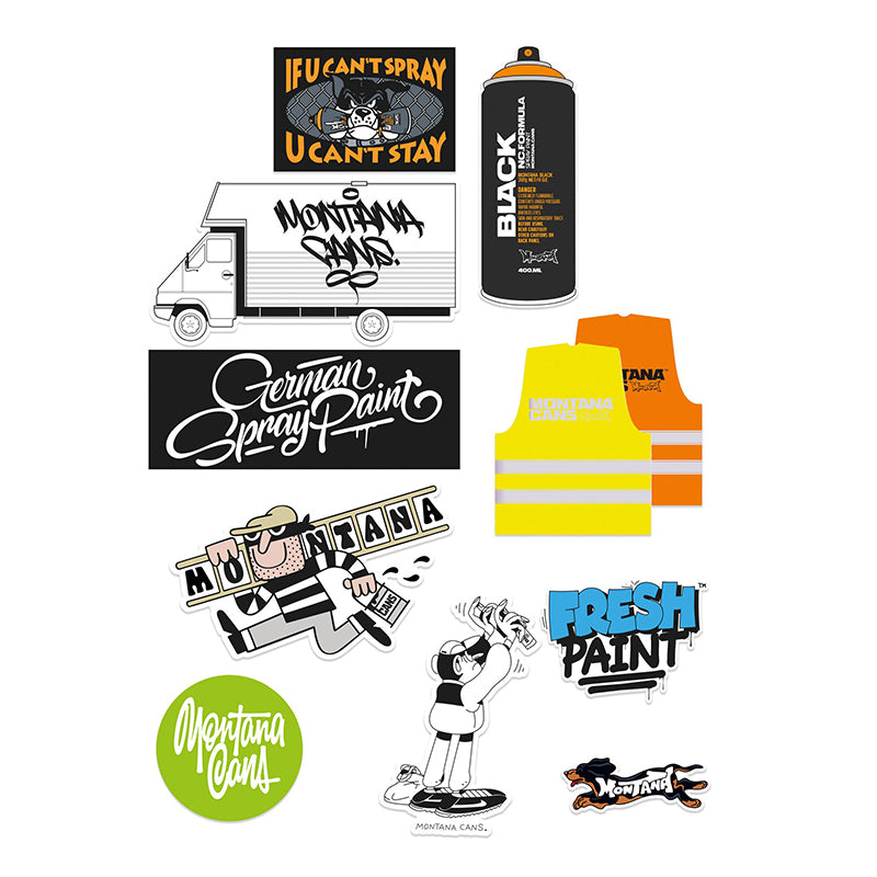 MONTANA POS Stickers Mixed Designs