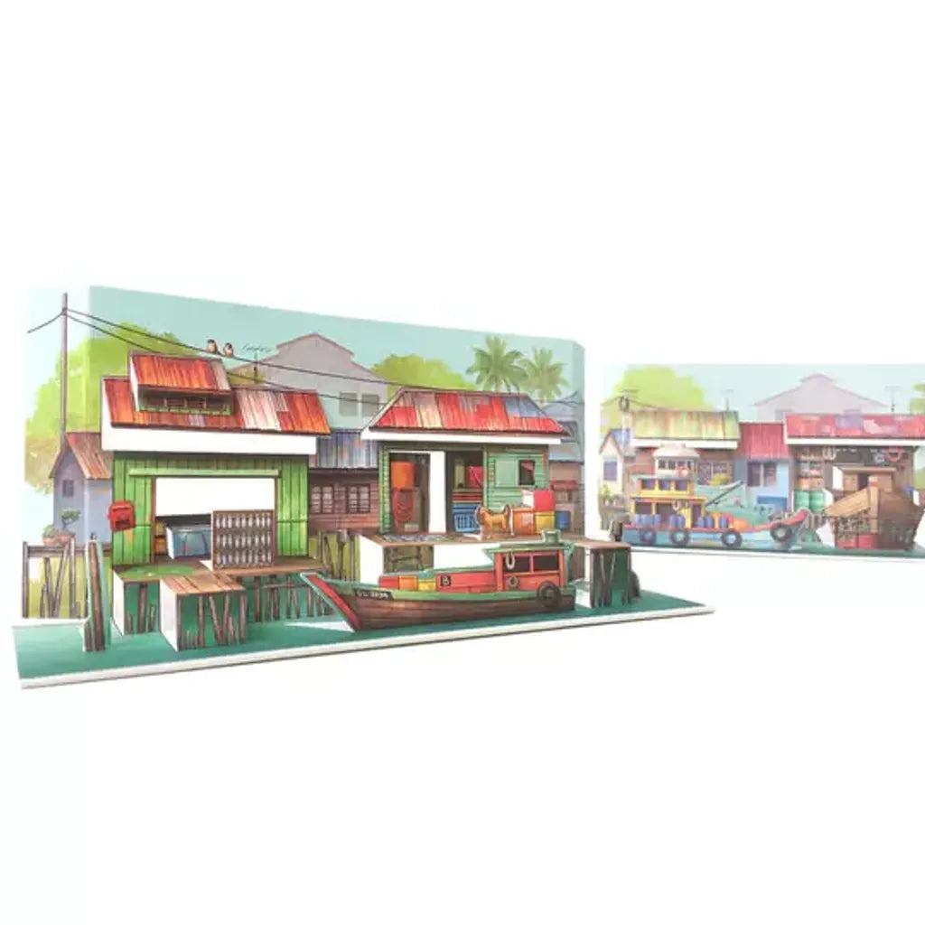 LOKAMADE PopUp Card PUC02:Fishing Village