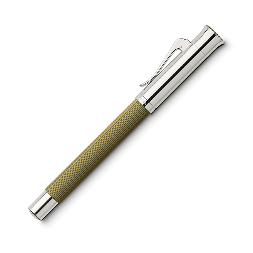 GRAF VON FABER CASTELL Guilloche Olive Green Fountain Pen-Fine Default Title