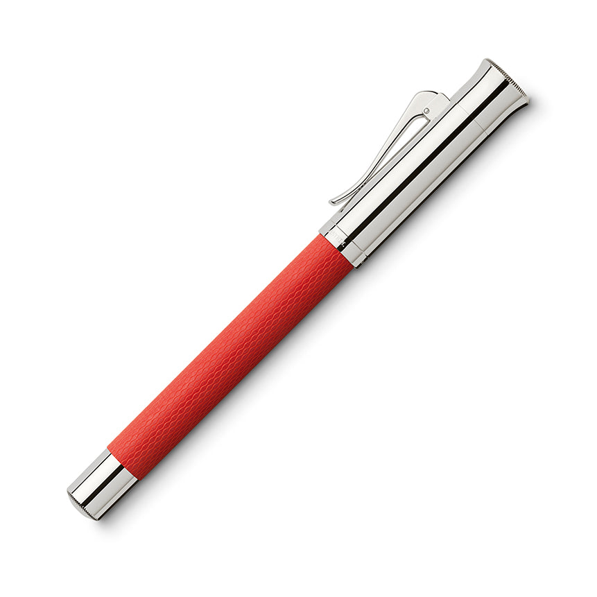 GRAF VON FABER CASTELL Guilloche India Red Fountain Pen-Fine Default Title