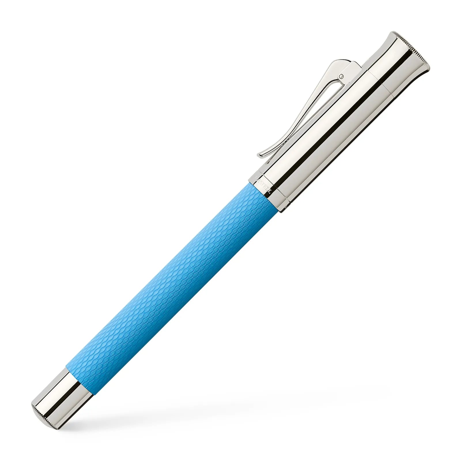 GRAF VON FABER CASTELL Guilloche Gulf Blue Fountain Pen-Broad