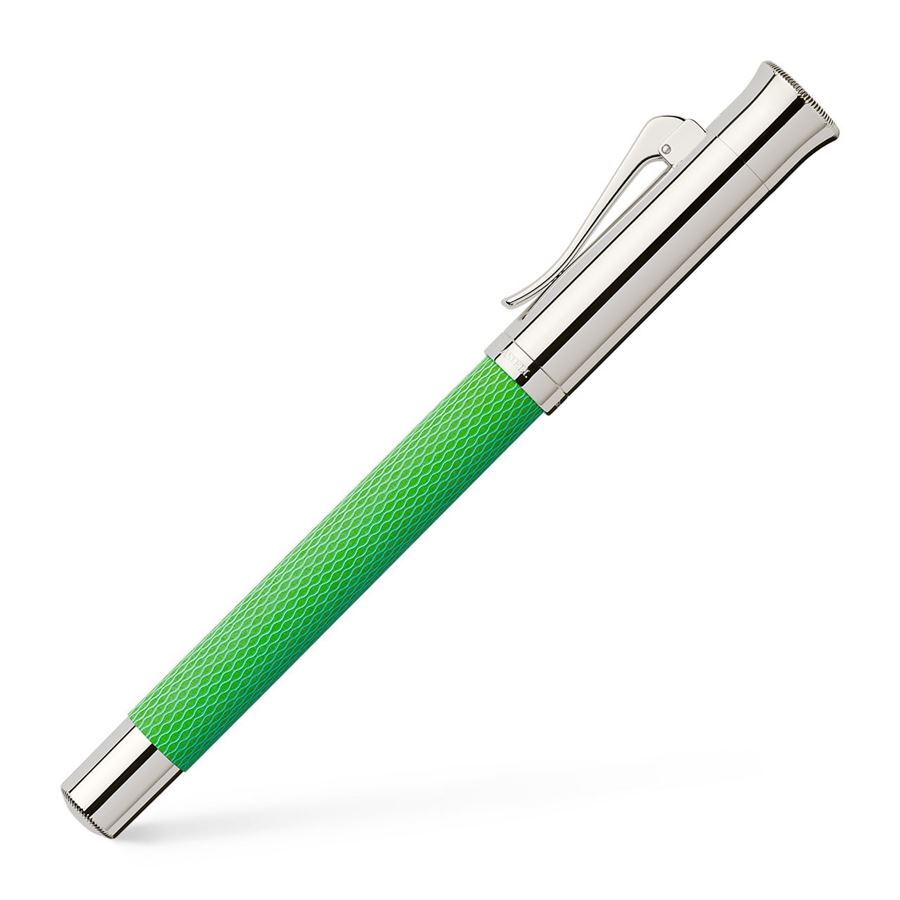GRAF VON FABER CASTELL Guilloche Viper Green Fountain Pen-Broad
