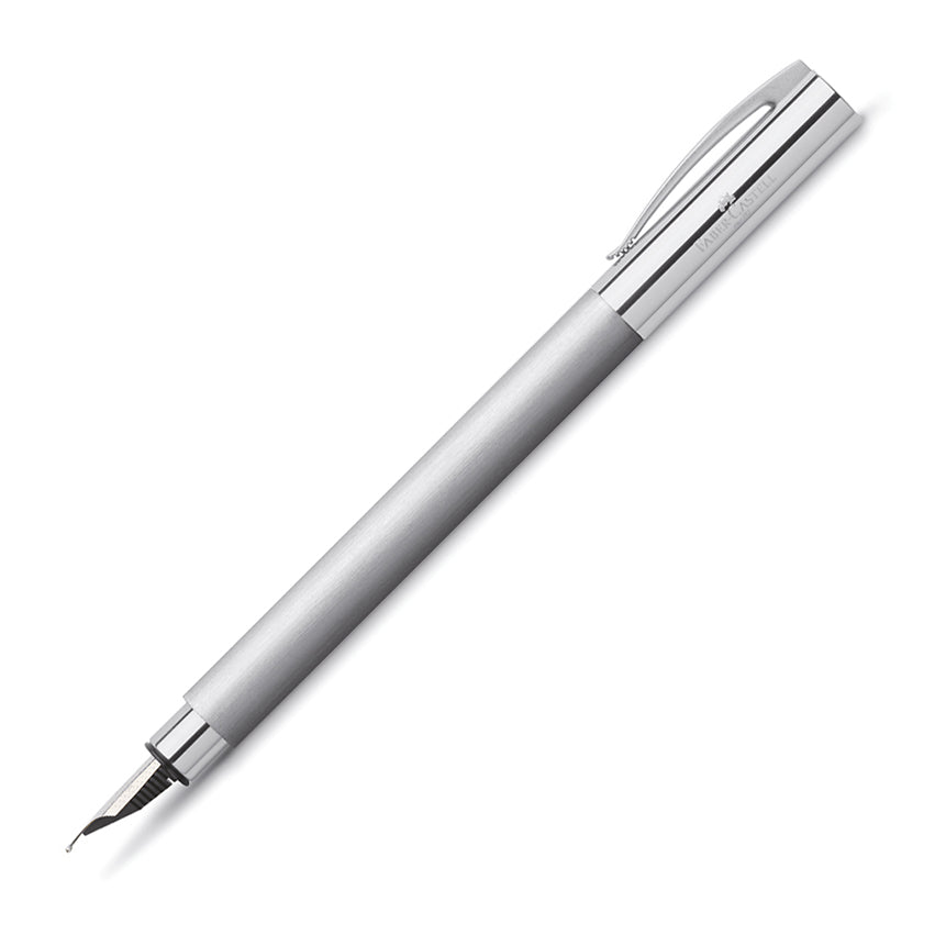 FABER-CASTELL DESIGN Ambition Stainless Steel Fountain Pen-Broad Default Title