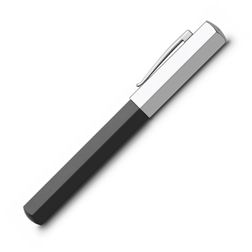 FABER-CASTELL DESIGN Ondoro Graphite Black Fountain Pen-Fine Default Title
