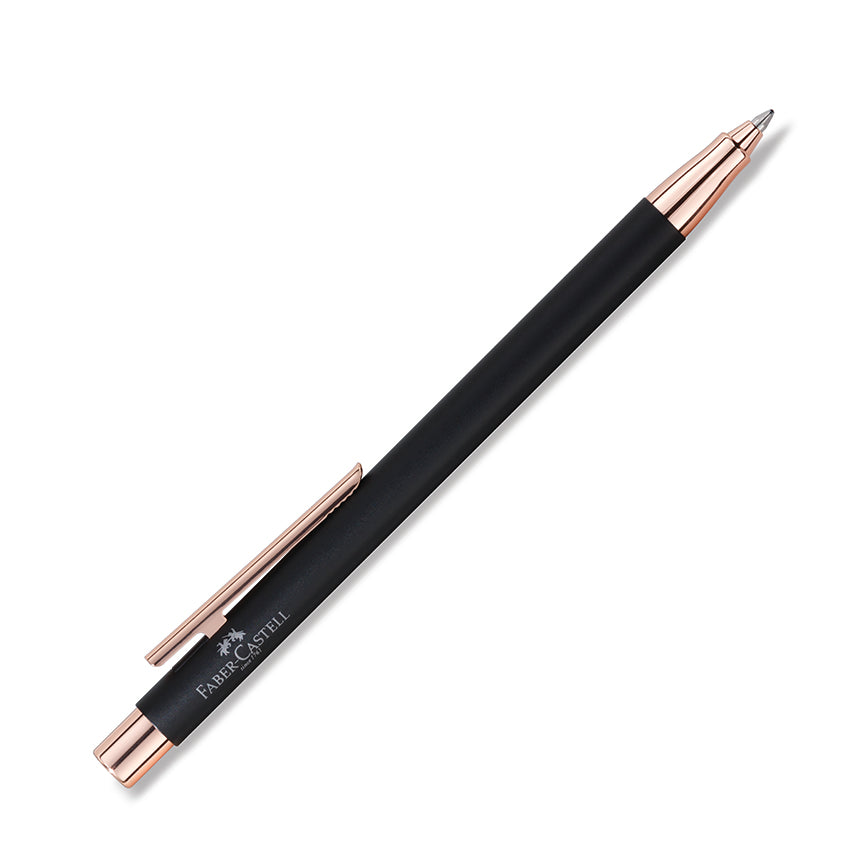 FABER-CASTELL DESIGN Neo Slim Black Matt/Rose Gold Chrome Rollerball Default Title