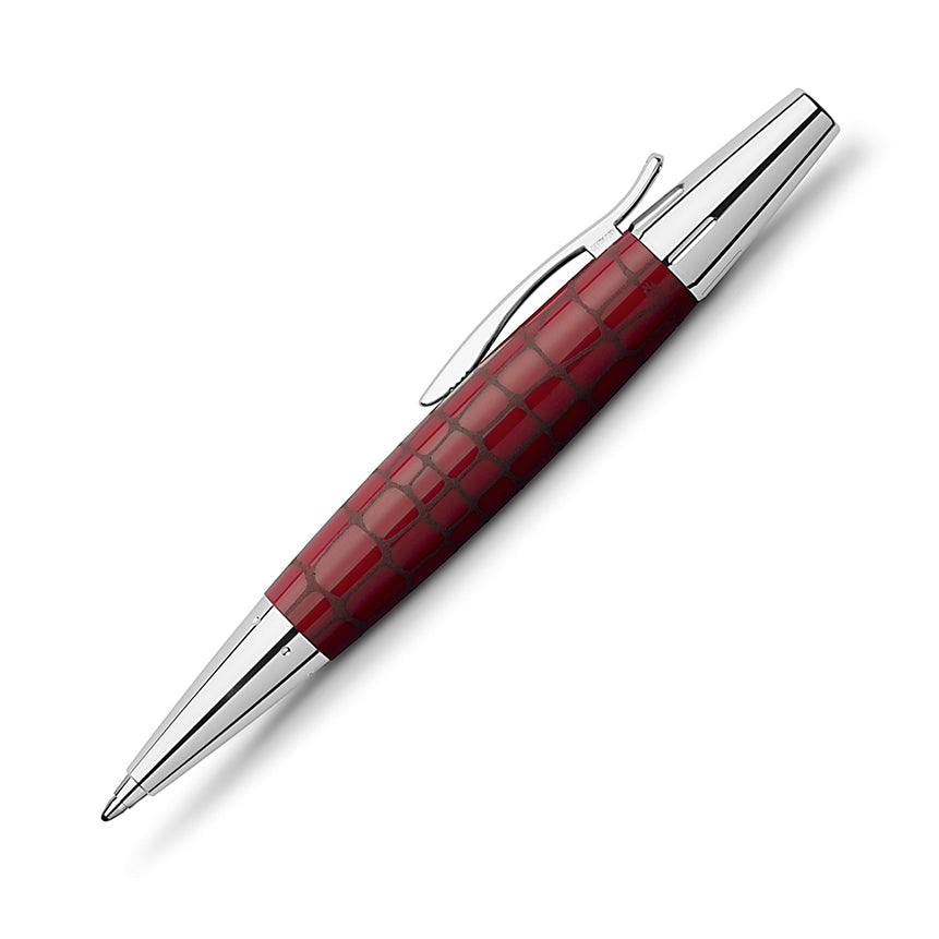 FABER-CASTELL DESIGN e-motion Croco Hibiscus Red Twist Ball Pen Default Title