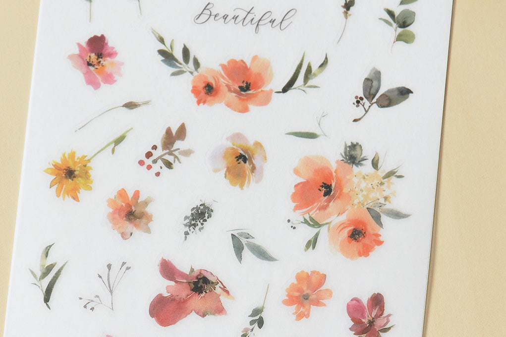 MU Print-On Sticker 2s 082-Yellowish Beige Garden