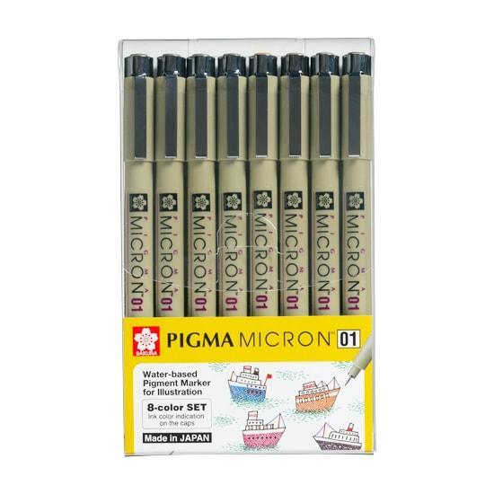 SAKURA Pigma Micron 01 8 Col Set