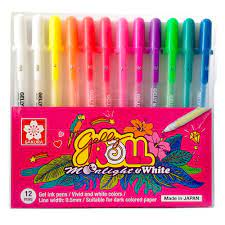 SAKURA Gelly Roll Moonlight 10s+Regular White 2s