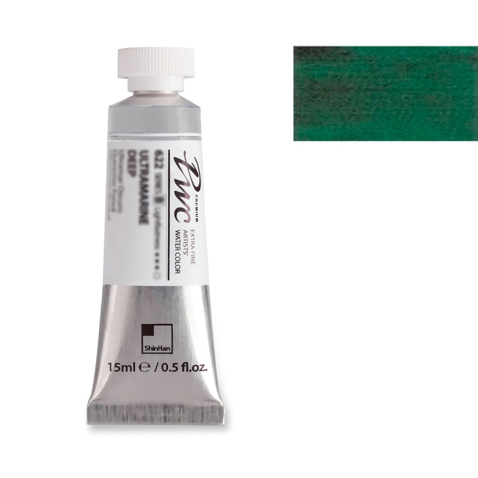 SHINHAN PWC Artists Watercolour 15ml A580 Phthalo Green Dark