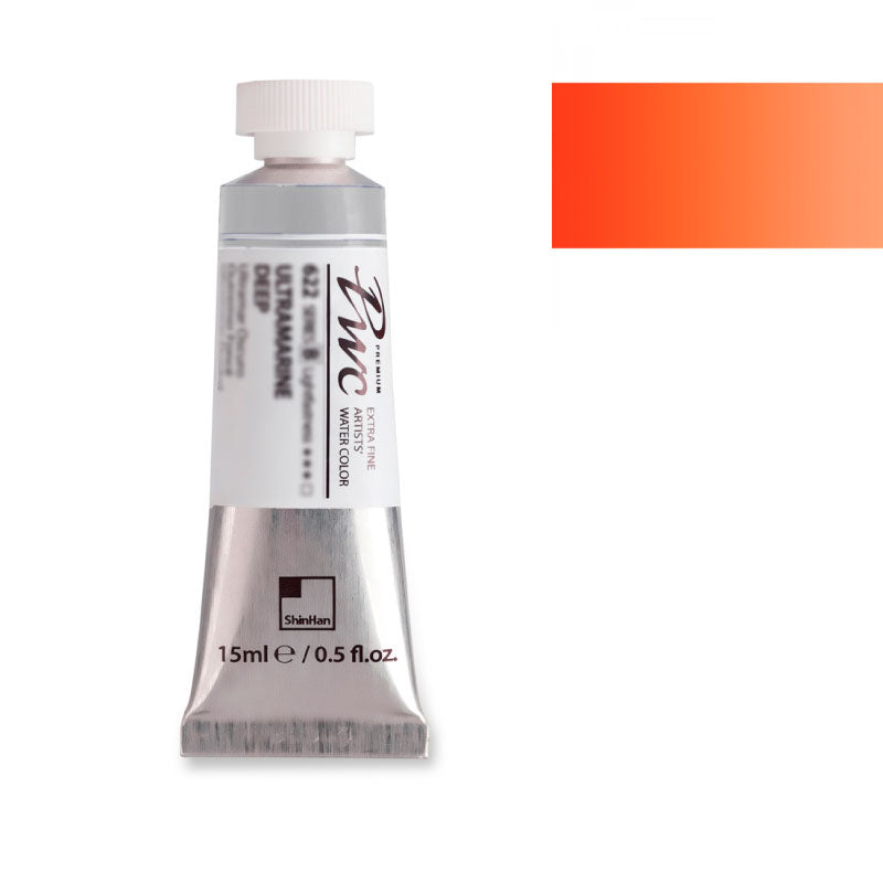 SHINHAN PWC Artists Watercolour 15ml C533 Brilliant Light Orange