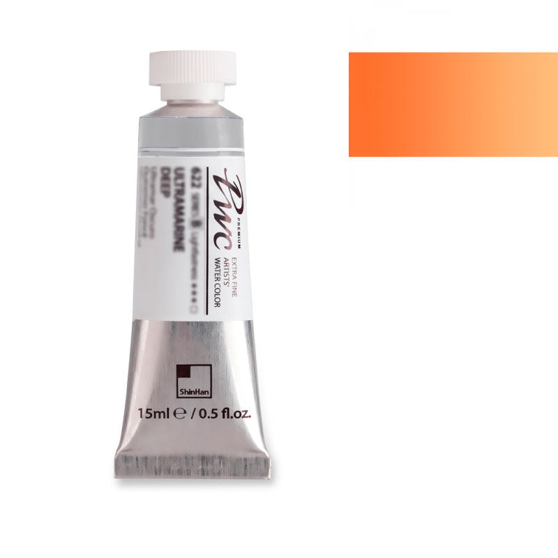 SHINHAN PWC Artists Watercolour 15ml C537 Cadmium Yellow Orange