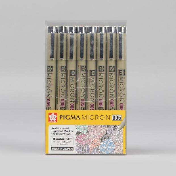 SAKURA Pigma Micron 005 8-Col Set