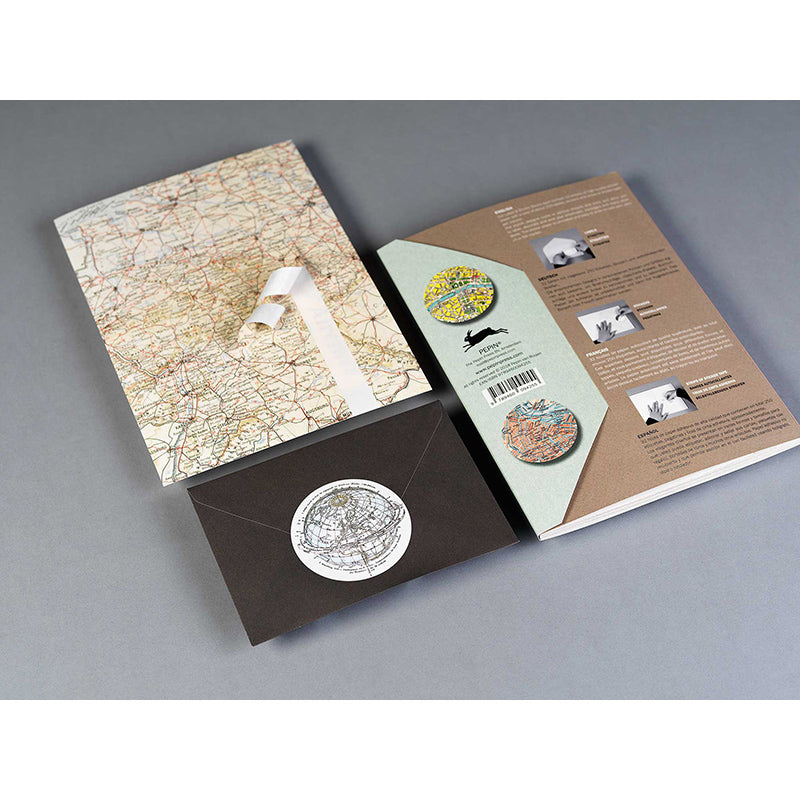 PEPIN Label & Sticker Book Historical Maps