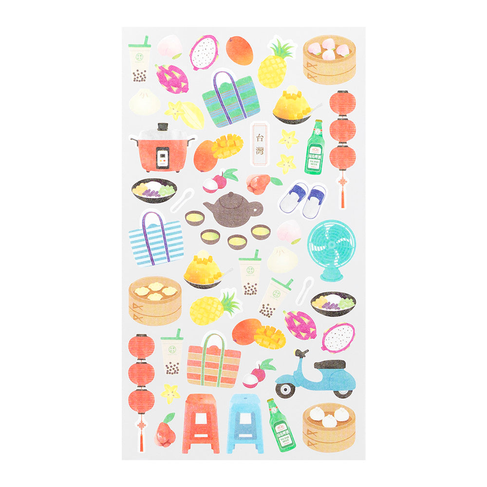 MIDORI Sticker Marché 2452 Taiwan