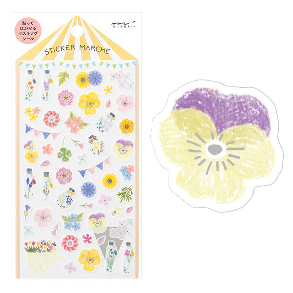 MIDORI Sticker Marché 2453 Pressed Flower