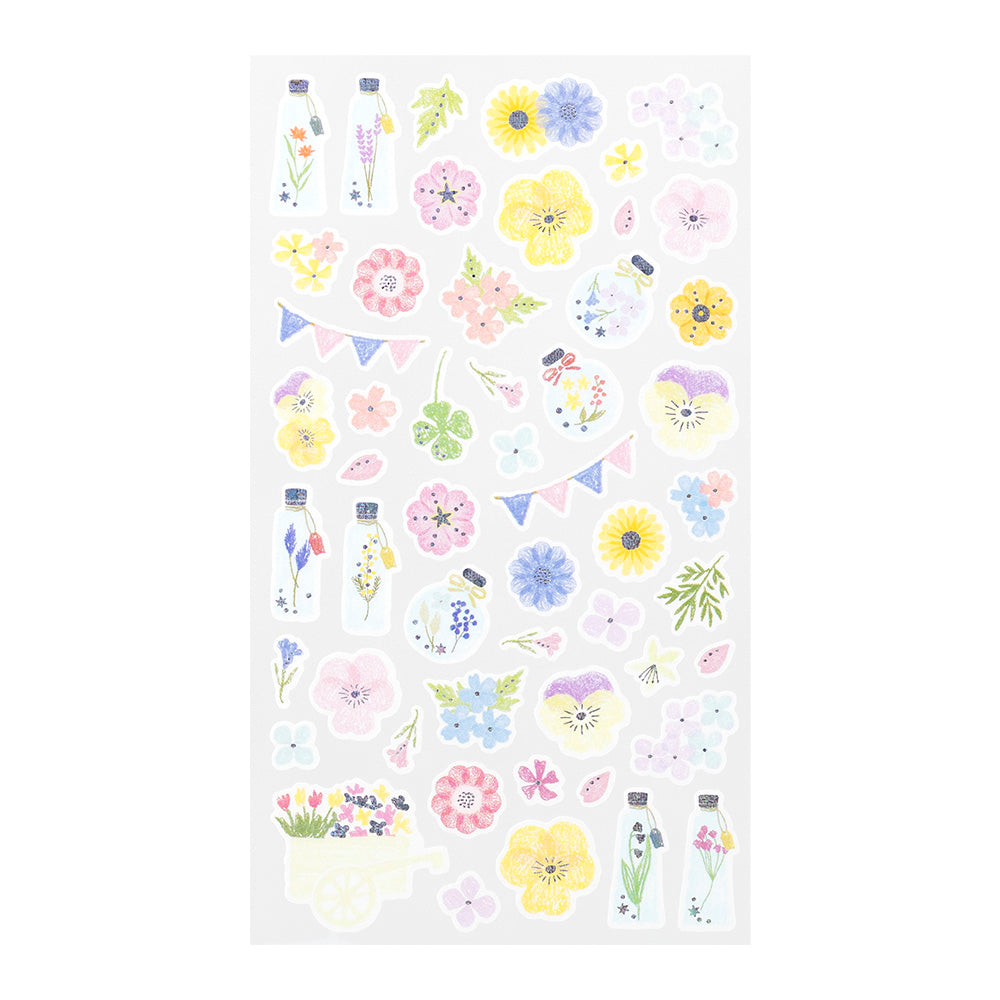 MIDORI Sticker Marché 2453 Pressed Flower