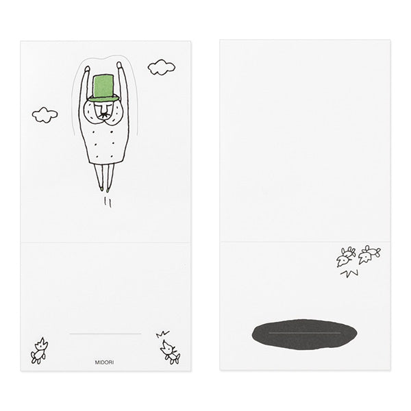 MIDORI Ojisan 25th Anniversary Folding Memo-Hole