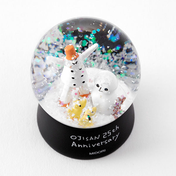 MIDORI Ojisan 25th Anniversary Snow Globe