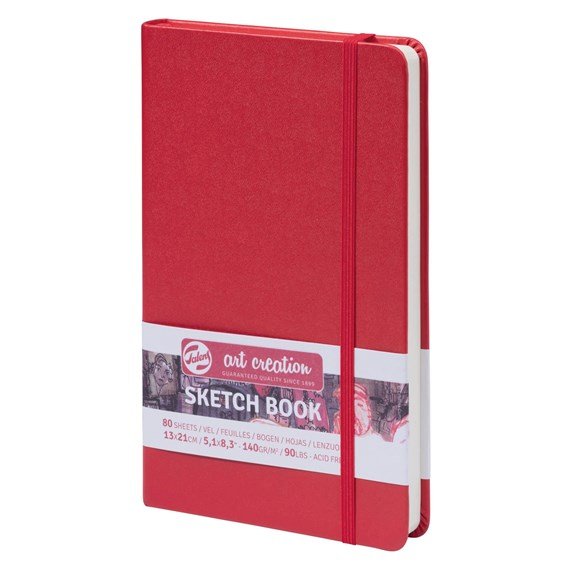 TALENS Art Creation Sketch Book 140g 13x21cm Red