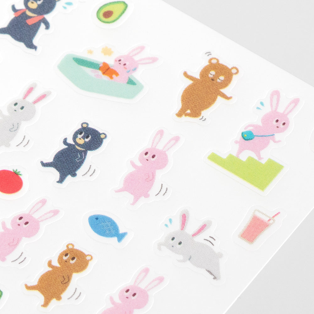 MIDORI Sticker Schedule 2456 Diet Animals