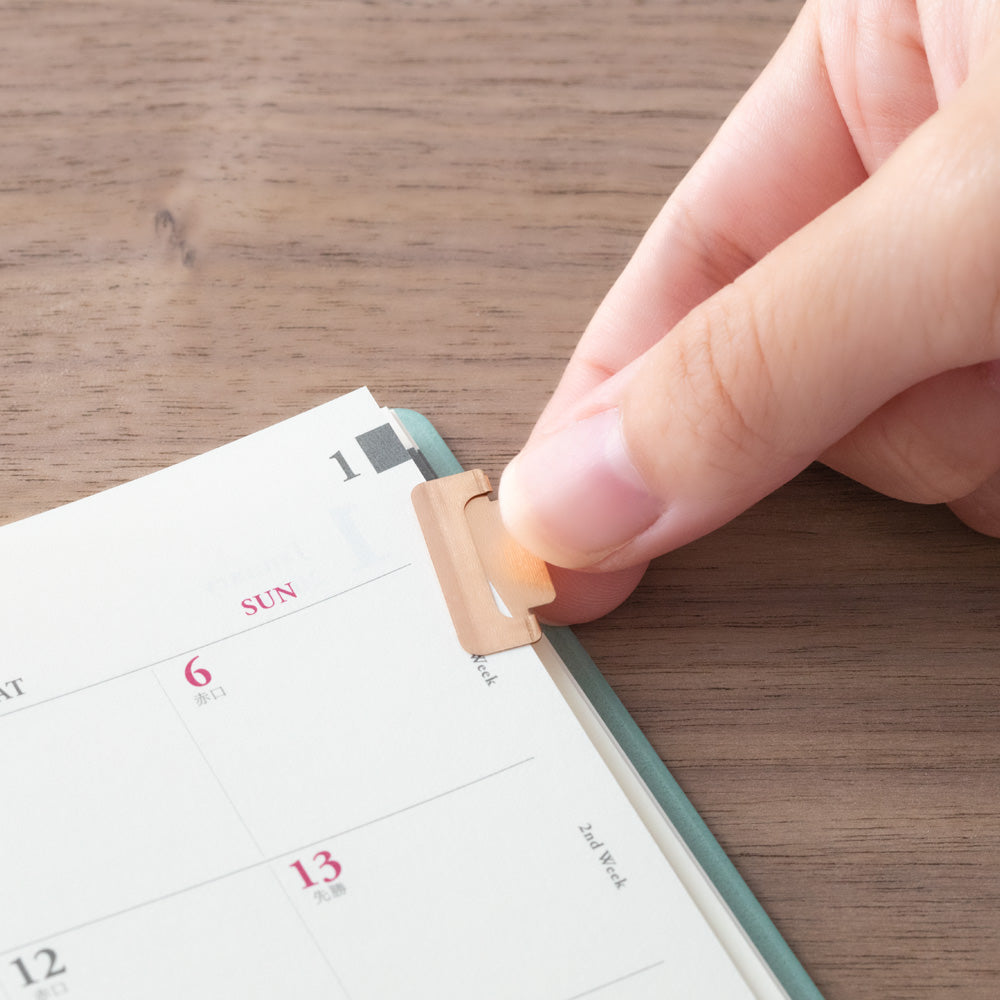 MIDORI Index Clip Chiratto Orange