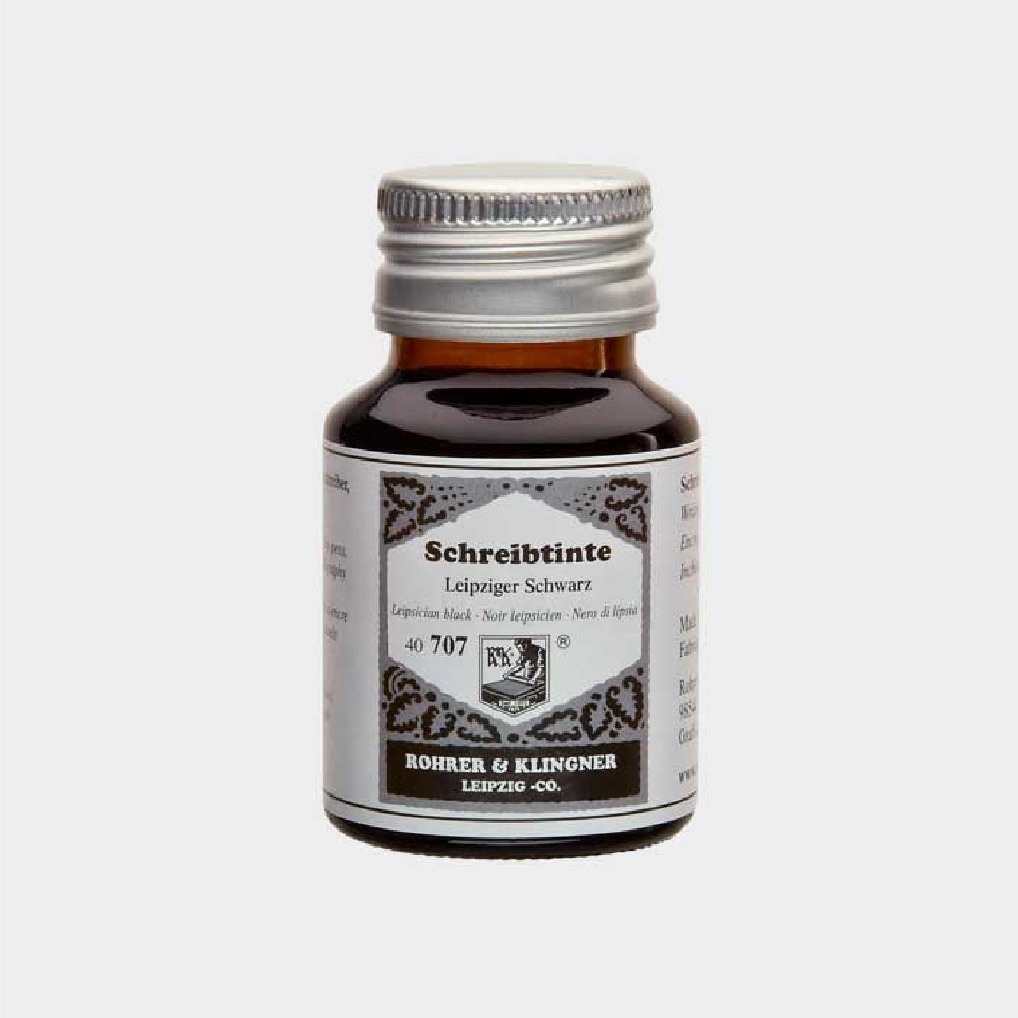 R&K Schreibtinte Fountain Pen Ink 50ml Leipziger Schwarz