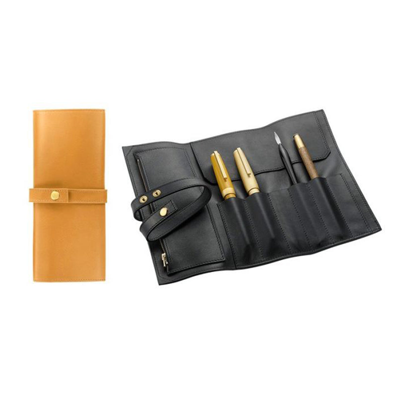 JACQUES HERBIN Leather Collector's Case S-Amber